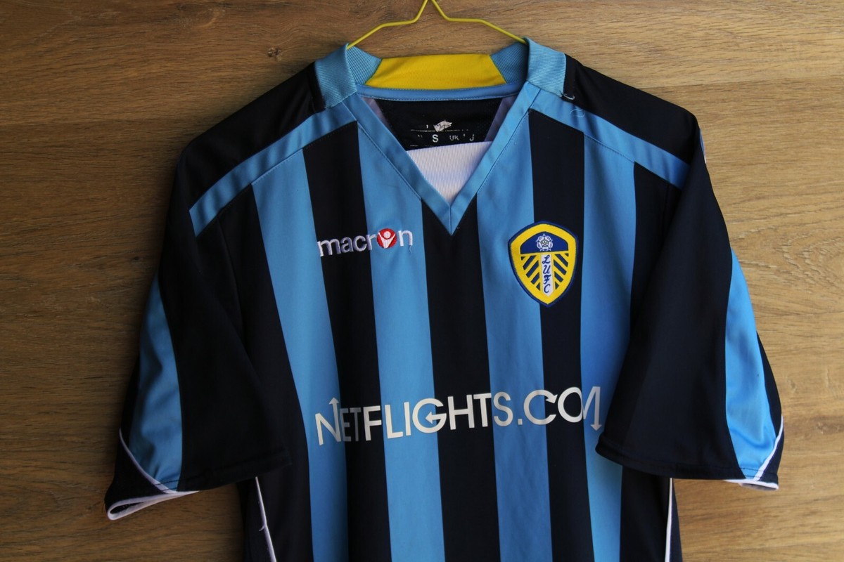 Maillot Leeds United Domicile 2008-2009, Macron, Taille UK S/EU M, Bon état