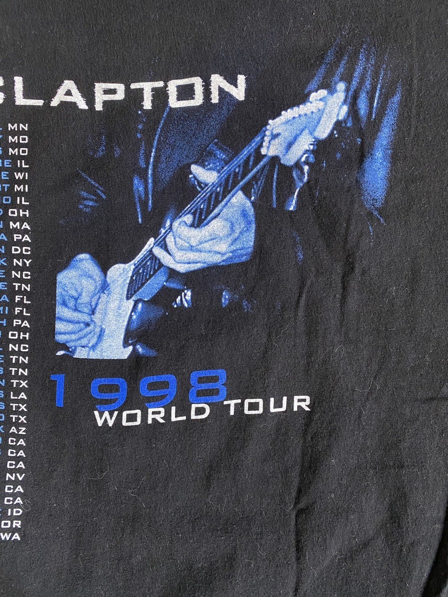 Eric Clapton 1998 WORLD TOUR Tシャツ Vintage 1998 Eric Clapton World Tour T-shirt | eBay