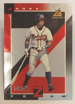 1998 Zenith - Z-Team - Chipper Jones - #8 - Atlanta Braves - NrMt+