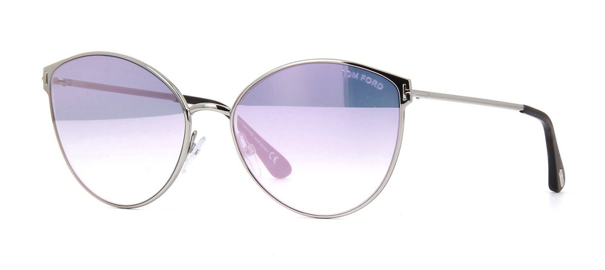 Tom Ford FT0654 16Z Silver Cat Eye Zeila Sunglasses Tom Ford FT0654 16Z Silver Cat Eye Zeila Sunglasses main image 4