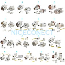 1x N Male Female Connector For RG174 RG316 RG58 LMR240 RG5 RG6 RG8 LMR400 Cable