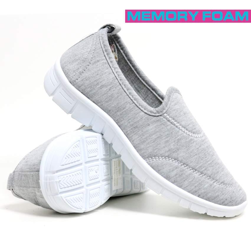 Scarpe Da Ginnastica Donna Get Fit Go, Slip-on Con Memory Foam, Tessuto Mesh, Per Passeggio E Fitness, Nere/rosa/viola