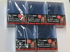 50 ULTRA PRO 3x4 toploader 130pt SUPER THICK FOOTBALL BASEBALL TOP LOADER
