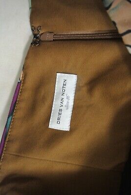 Dries Van Noten 0109421483103 関税送料込 NEW Dries Van Noten Cotton Midi Skirt in Copper multi Size
