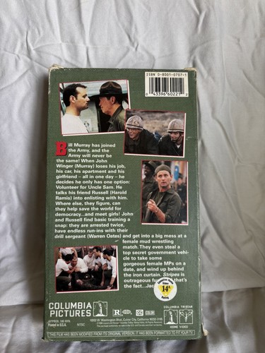 STRIPES VHS: Classic comedy of the 1980s. Preowned. Bill Murray goes US Army. - Picture 4 of 5