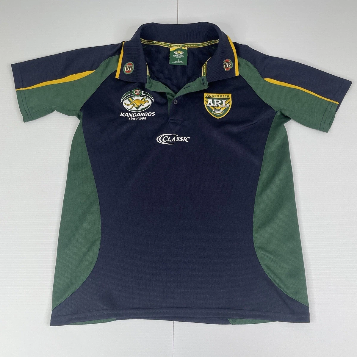 Australian Kangaroos Rugby League Polo Shirt Size Small