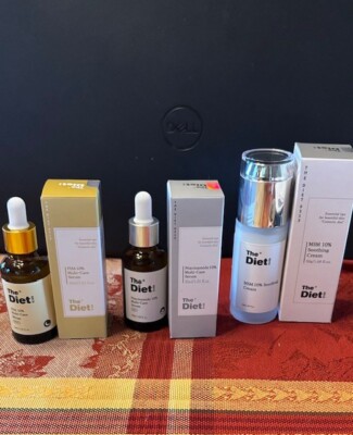 The diet MSM 10% Soothing Cream, Niacinamide 10% Multi-Care Serum; PHA 10% Multi