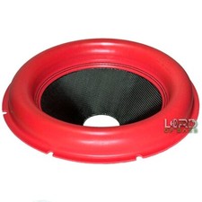 15" Mega Roll Subwoofer Speaker Cone Red Foam Surround