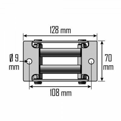 Passacavo Per Verricello ATV - Rullo Galvanizzato Per Impianti Gravi, Distanza Fori 125mm, Costruzione Robusta - Foto 8