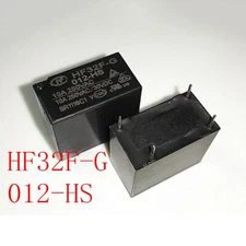 10Pcs HONGFA HF32F-G-012-HS Power Relay 10A 25VAC 12VDC 4 Pins