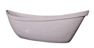 Boat Planter 36 L Gel Coat White Wall Mount Garden Indoor Flowers Image Is Loading Boat Planter 36 034 L Gel Coat White