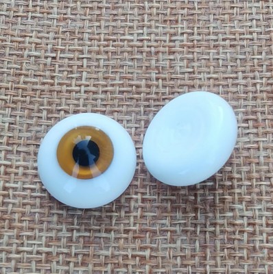 Good 18mm flatback (Light Brown)Glass BJD Eyes for DOD DZ AOD Volks Reborn Doll