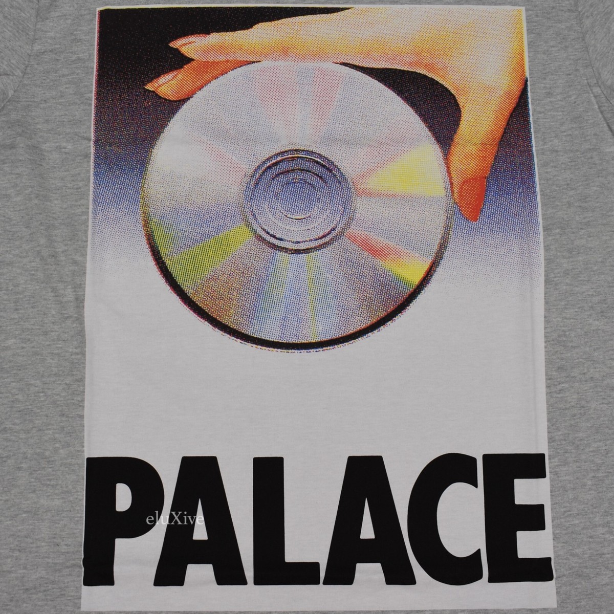 NWT Palace Skateboards See-D CD Logo Print T-Shirt Gray NWT Palace Skateboards See-D CD Logo Print T-Shirt Gray