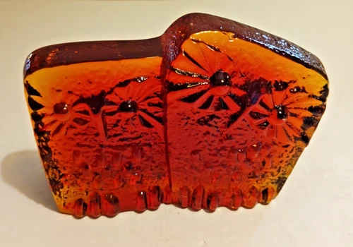 New Blenko Glass WV Owl Family Paperweight Figurine 3 3/4" x 5 1/4" 2025