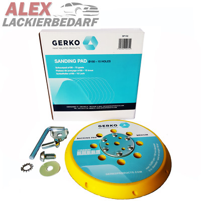 GERKO Schleifteller Ø 150 mm 15-Loch klett MEDIUM 5/16 M8 Mirka