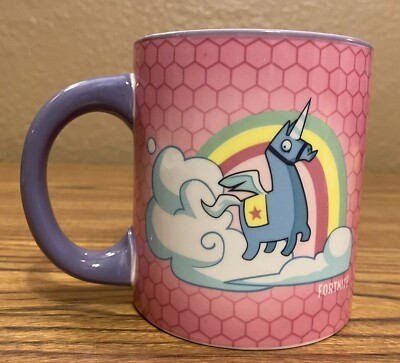 Pink Spencer's FORTNITE Large Coffee Mug Loot Llama Epic Game Unicorn