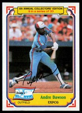 1984 Topps Drake's Big Hitters #9 Andre Dawson NM or Better
