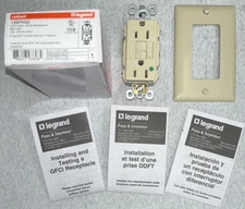 Legrand Pass Seymour 1597HGI Hospital Grade GFCI 15A 125V Ivory