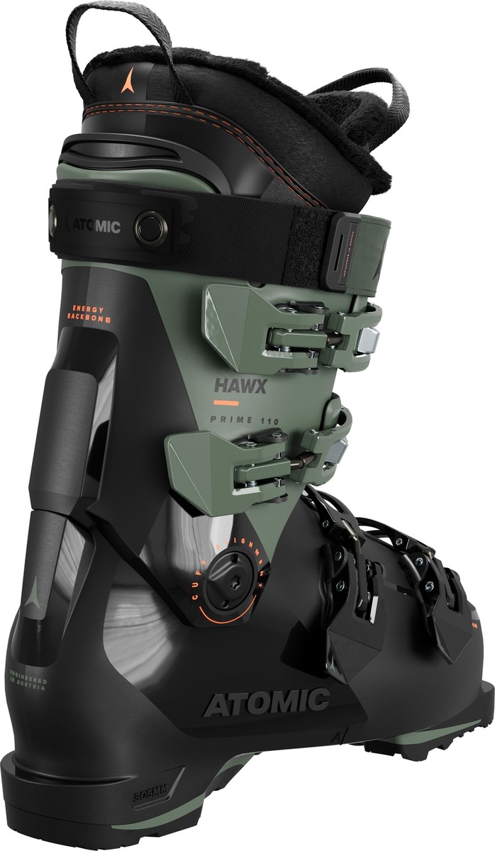 Atomic Hawx Prime 110 GW Men's Alpine Ski Boots, Black/Army Green