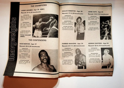 1979 November Big Book Of Boxing Magazine Gerrie Coetzee Holmes Shavers Duran - 画像7/7