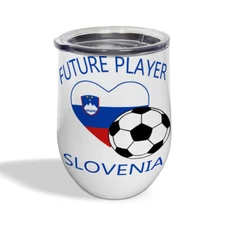 Wine Cup with Lid Future Soccer Player Slovenia Future Wine Tumbler Glass