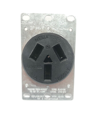 Leviton 50A 125/250v Flush Mount Power Receptacle
