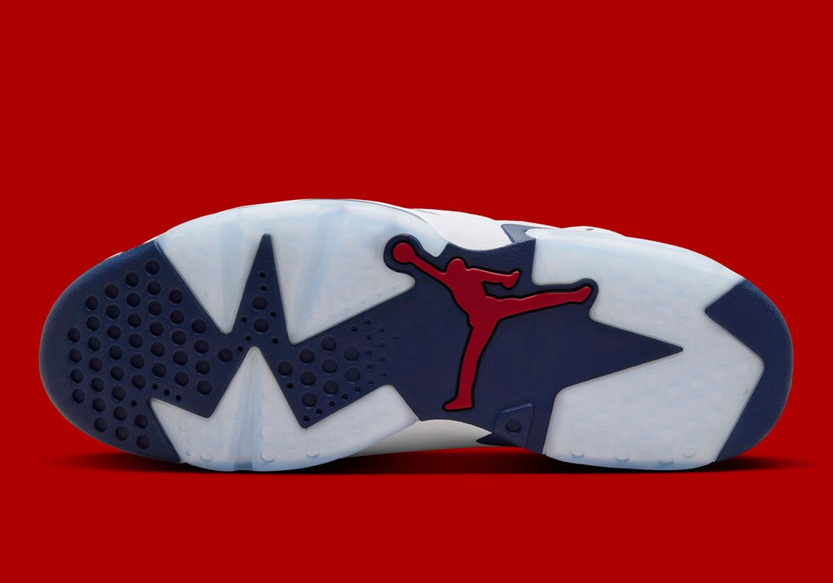 Nike Air Jordan 6 Retro 2024 Olympic White Midnight Navy Red