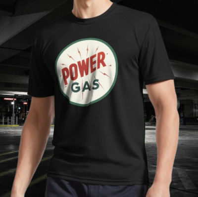 Power Gas Active Logo T-Shirt Funny Size Mode American T-shirt