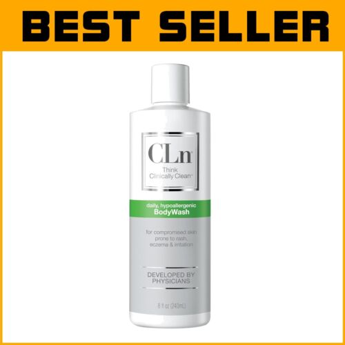 Clinically Proven Body Wash for Eczema & Dermatitis - Safe for Ages 6 Mo+, 8 oz