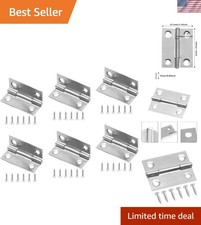 Durable 304 Stainless Steel Mini Hinges, 1.5 Inch, 6 Pack for Easy Installation