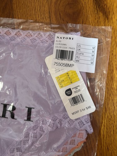 NATORI Bliss Full Brief 3-Pack (Lilac Dream/Rosy Coral/Whipped Mint) NWT SMALL - Bild 4 von 5