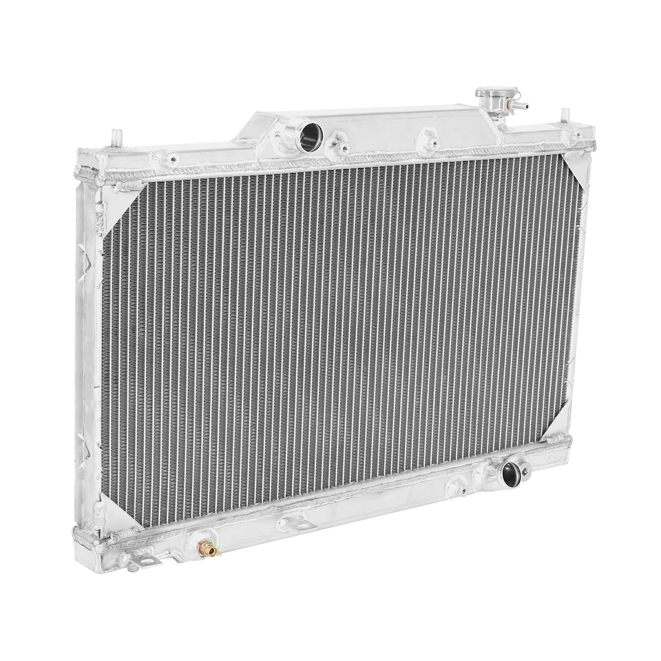 2Row Aluminum Radiator For 2002-2005 2003 2004 Honda Civic SI Type-R EP3 2.0L MT Foto 3 de 4