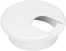 10 Pack 2 Inch White Desk Grommet for Wires Cords-Plastic