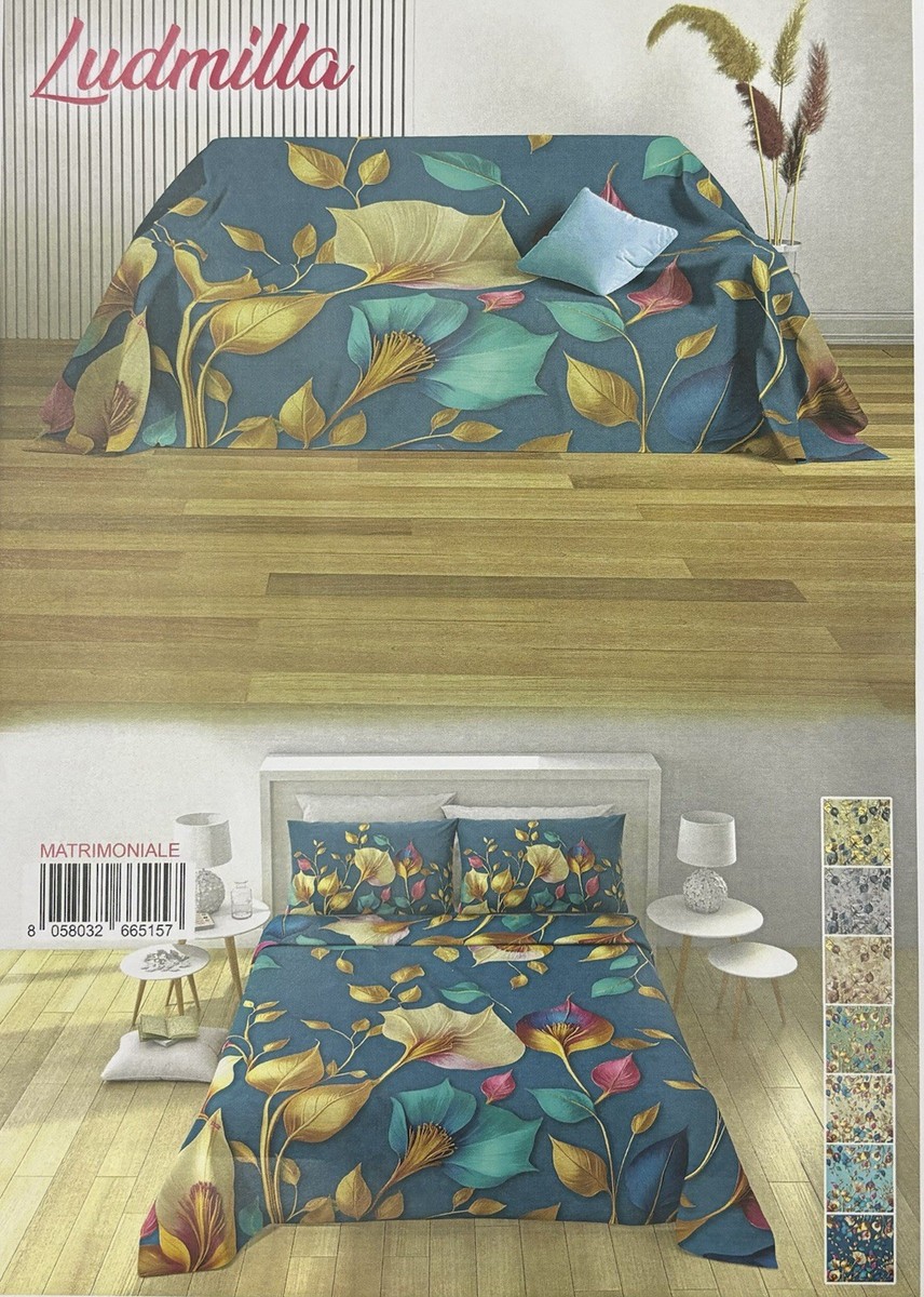 COPRILETTO ESTIVOMATRIMONIALE FOULARD ARREDATUTTO POSTI IRGE