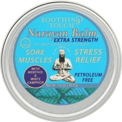 Soothing Touch Sore Extra Strength Muscle Balm Tin, Narayan, 1.5 Ounces, Packagi
