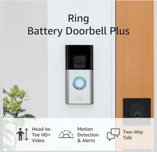 Battery Doorbell plus (Newest Model) | Head-To-Toe HD+ Video, Motion Detection