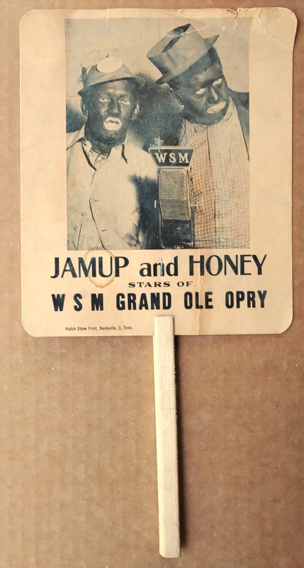 COUNTRY COMEDY Hand Fan: JAMUP and HONEY Stars Of WSM Grand Ole Opry