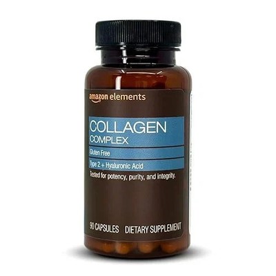 Amazon Elements Collagen Complex with Hyaluronic Acid, 90 Capsules, 3 Month