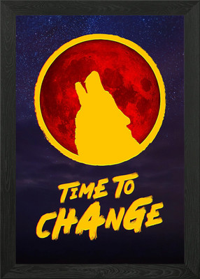 Time To Change Gerahmtes Wandbild Poster Leinwanddruck Bild