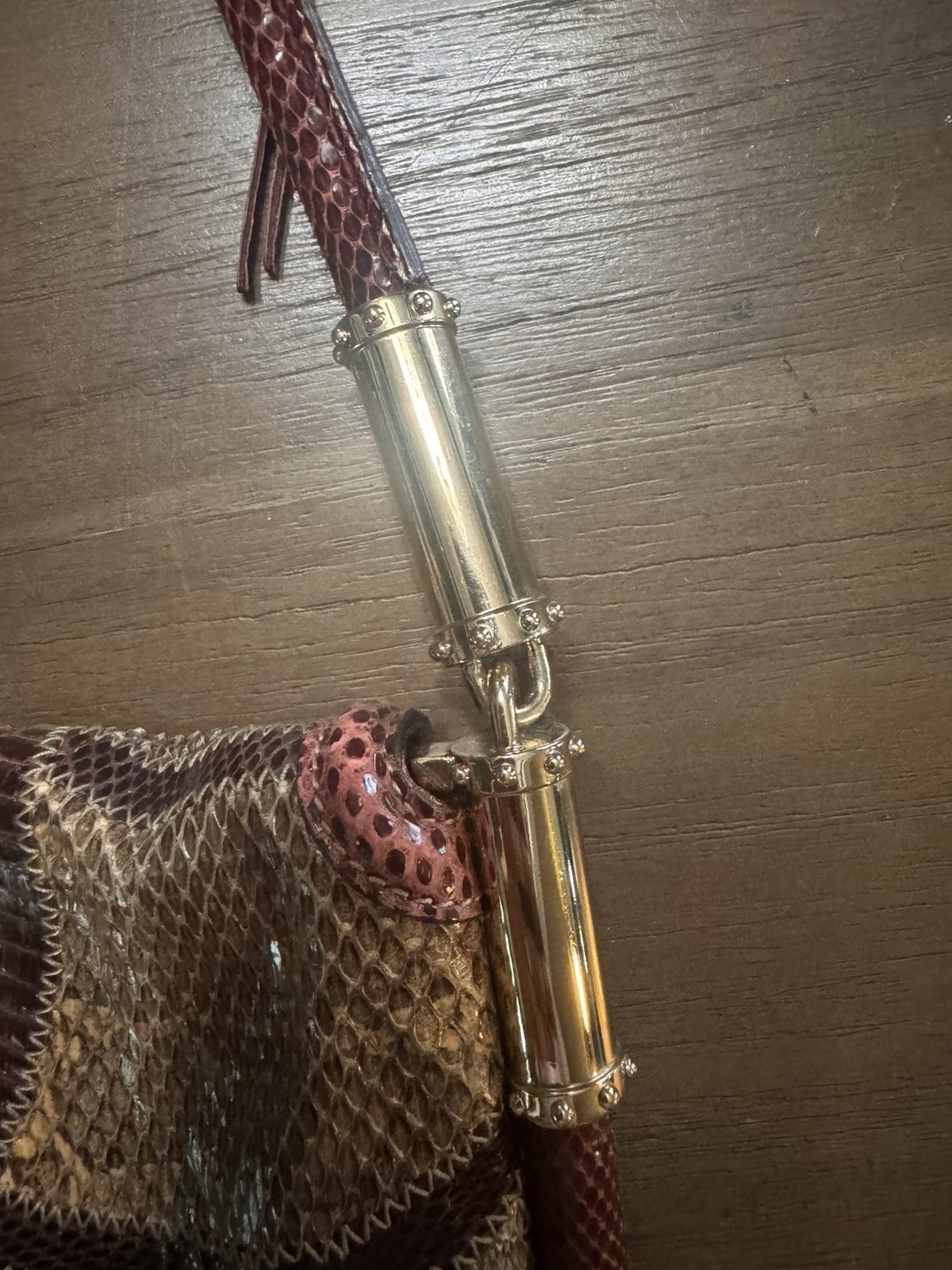 Gucci Britt GG Patchwork Croco/Python/Authentic R… - image 14