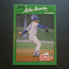 Donruss 1990 The Rookies Mike Munoz #8 Rookie Los Angeles Dodgers MLB Card