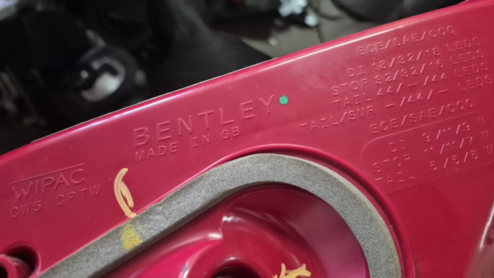 Bentley Flying Spur 2020-2022 Left Tail light Chrome