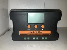 ECO-WORTHY Solar Charge Controller 30A Dual USB Port Auto 12V/24V PWM for Solar