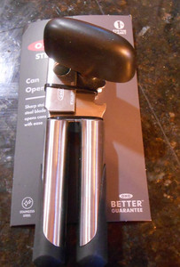 OXO Steel Soft Handled Can Opener - Stainless Steel w Bottle Opener Model 58081
