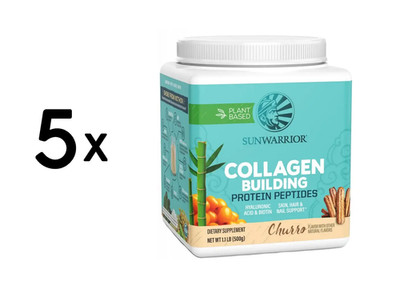 5 x Sunwarrior Collagen Building Protein Peptides (500g) Churro (84,00 EUR/kg)