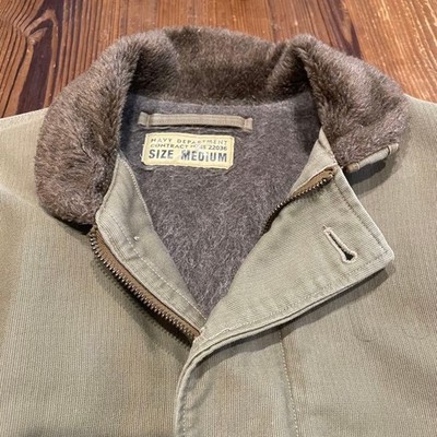 Buzz Rickson's N-1 Deck Jacket M13795 Olive Green Size M Alpaca Authentic