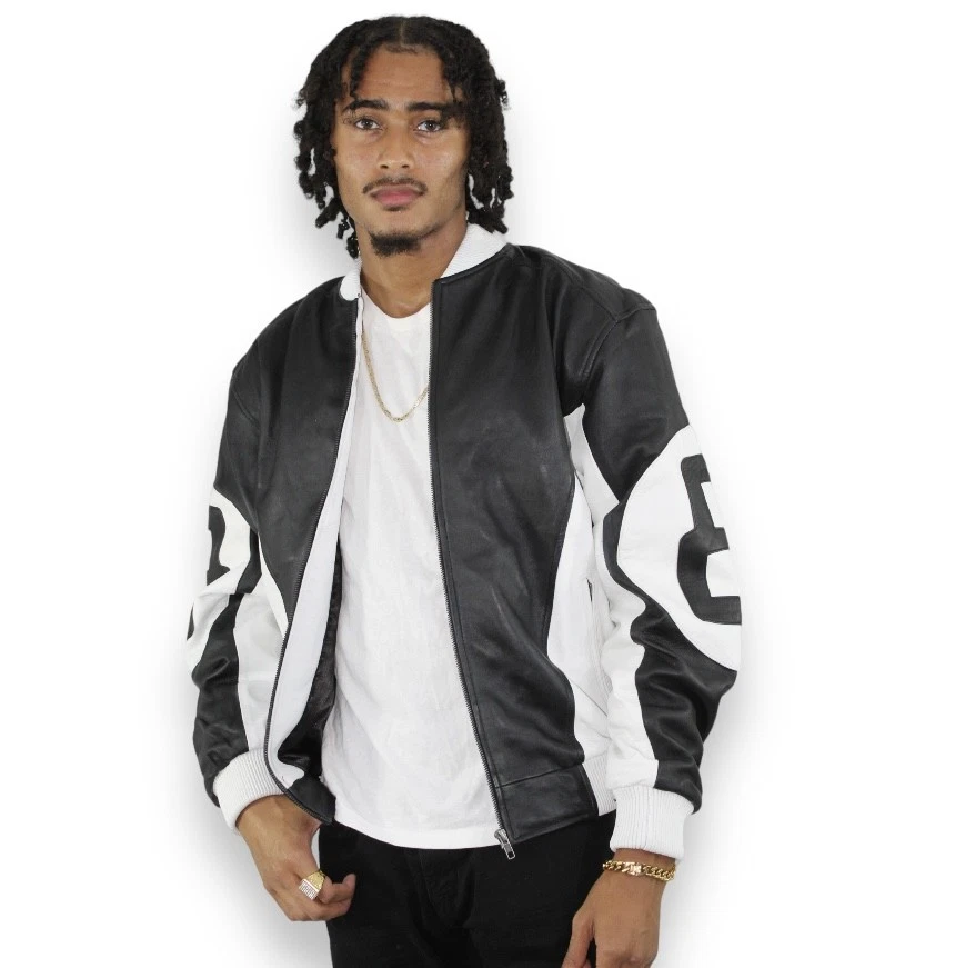 DLNYC - Daniel’s Leather 100% Genuine Leather Men’s 8‑Ball Racer Moto Jacket - Image 3 of 4