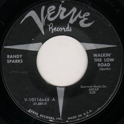 Randy Sparks - Walkin' The Low Road / Jamaica Fisherman - Used Vinyl  - G8100z
