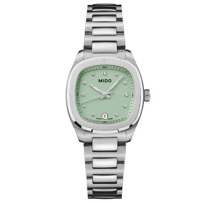 Mido Multifort TV 28 Quartz  Green Dial 28mm Women's Watch M0491101109600