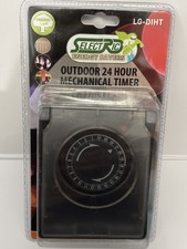SELECTRIC Outdoor Mechanical Timer 24 Hour Energy Saving In Black For Lights Etc